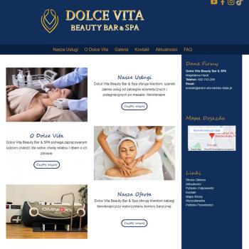 Strona Internetowa firmy Dolce Vita Beauty