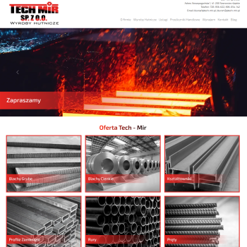 Strona Internetowa firmy Tech-Mir